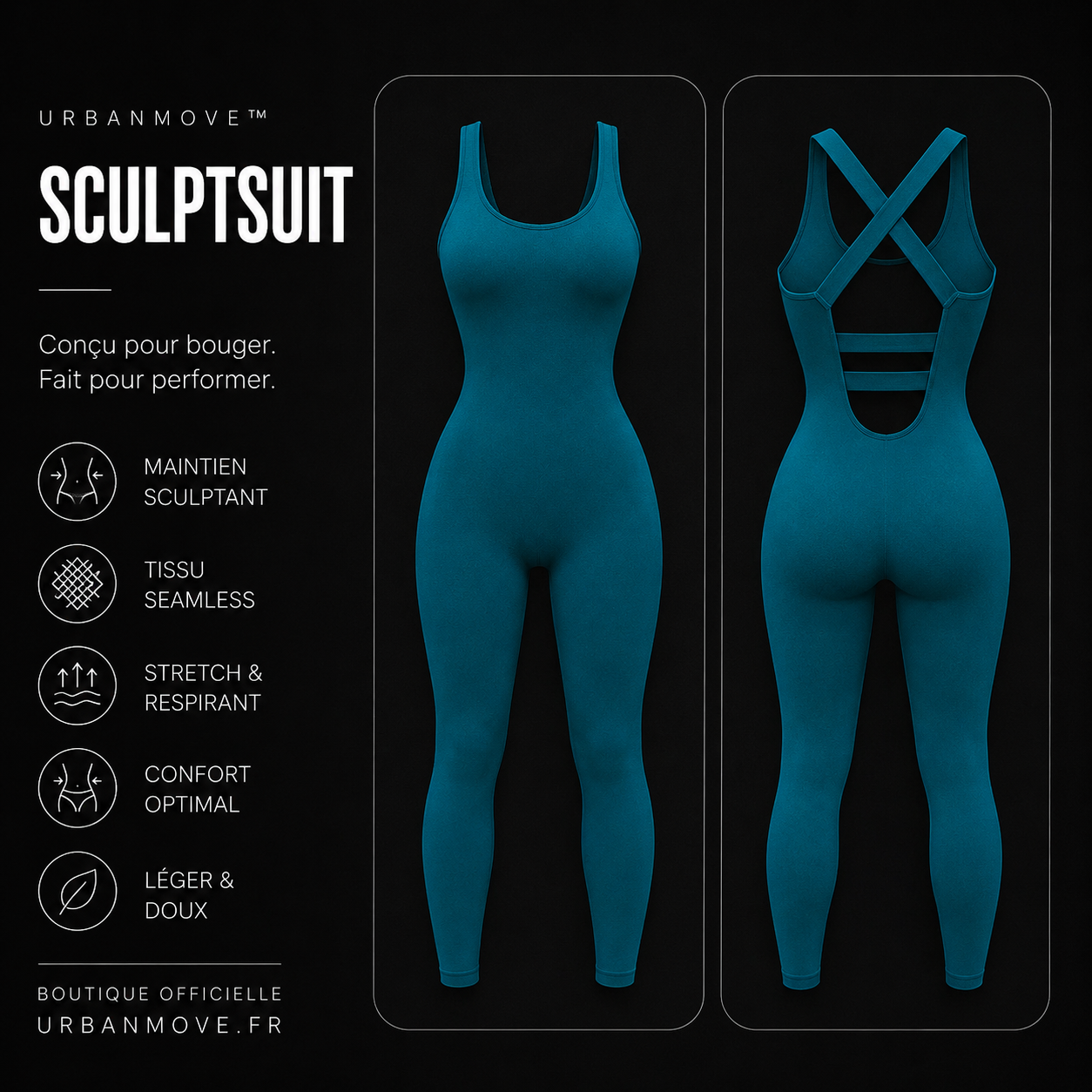 Ensemble femme sculptant fitness premium | UrbanMove™ SculptFlow Set