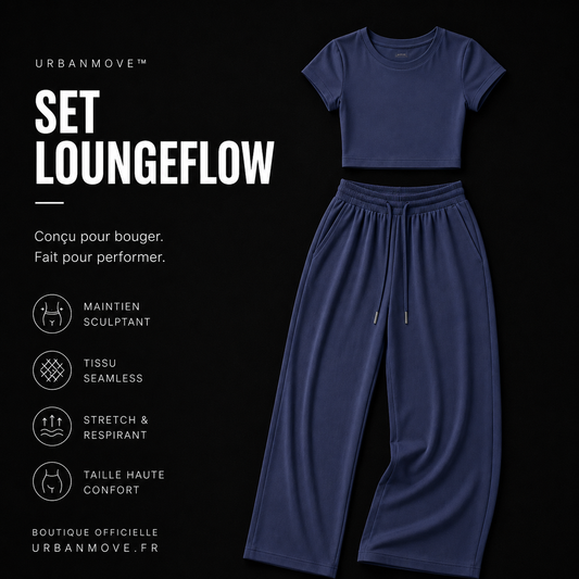 Ensemble loungewear femme premium | UrbanMove™ LoungeFlow Set