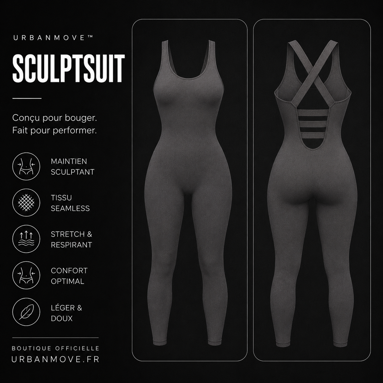 Ensemble femme sculptant fitness premium | UrbanMove™ SculptFlow Set