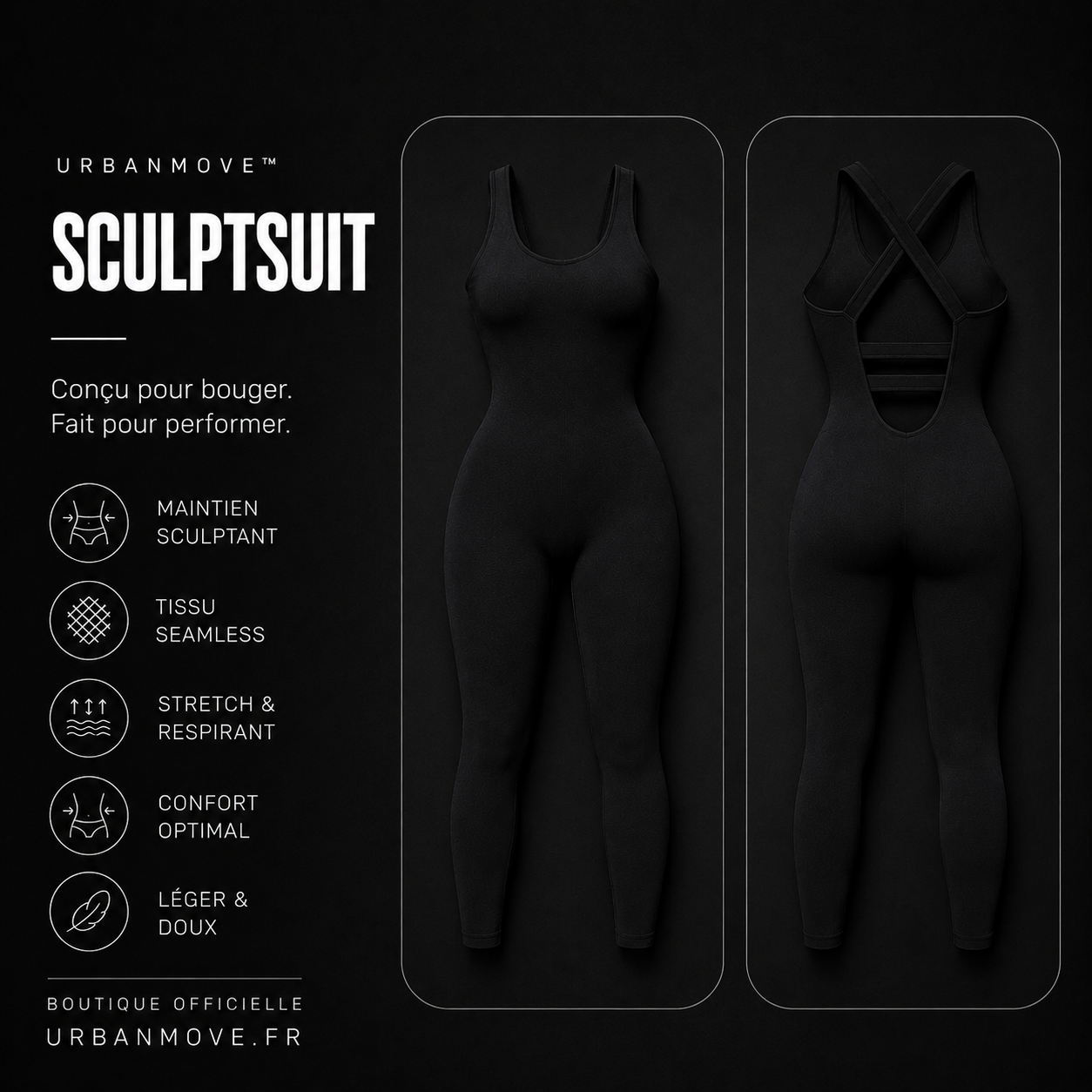Ensemble femme sculptant fitness premium | UrbanMove™ SculptFlow Set