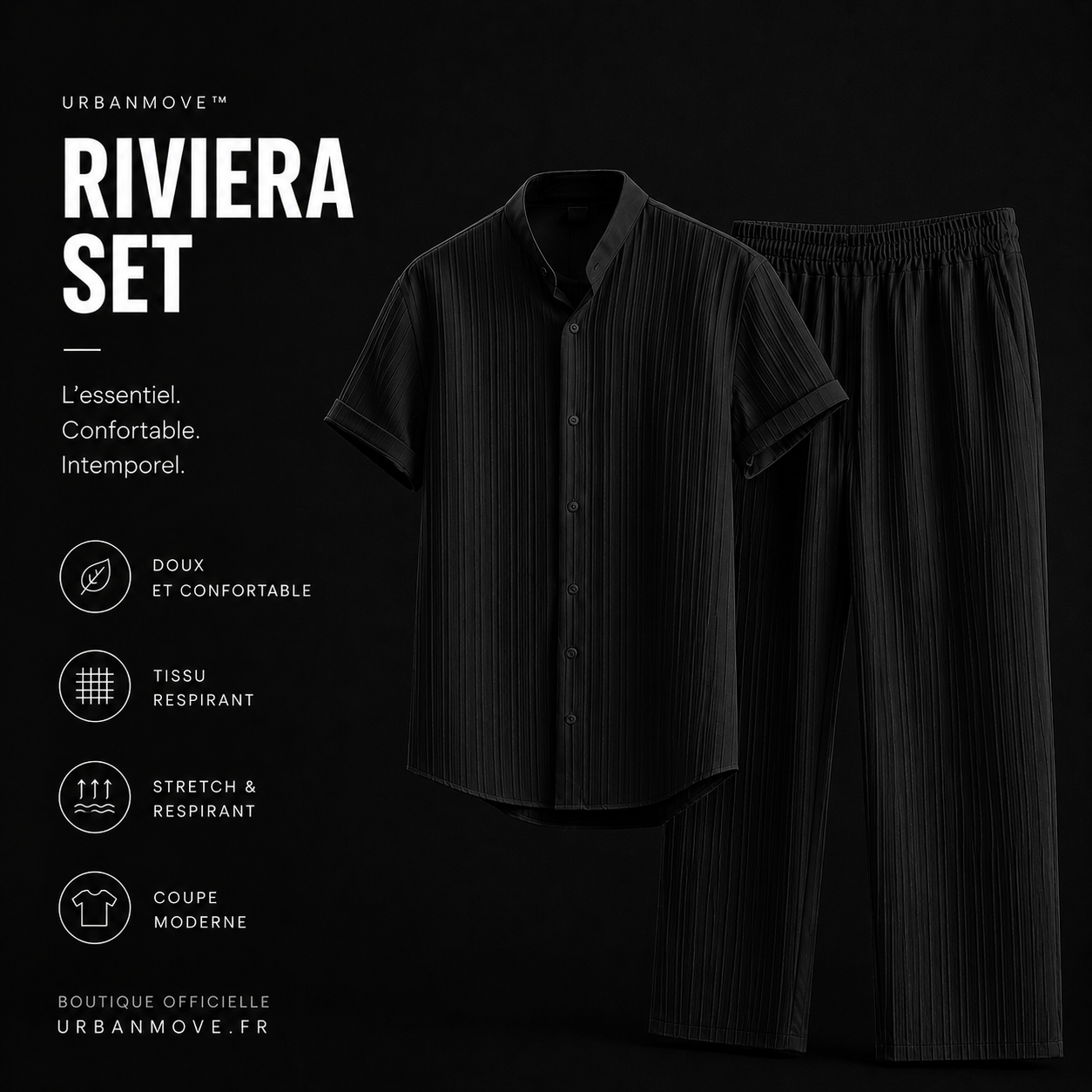 UrbanMove™ Riviera Set | Ensemble homme été respirant