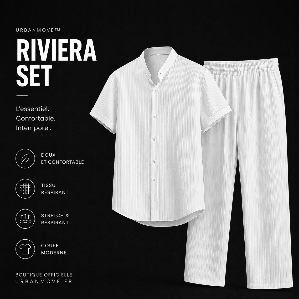 UrbanMove™ Riviera Set | Ensemble homme été respirant
