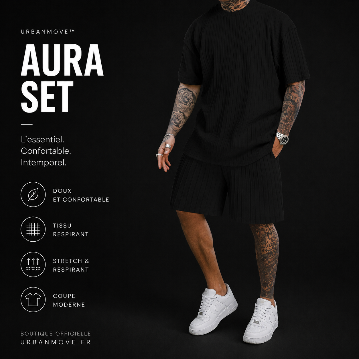 UrbanMove™ Aura Set | Ensemble homme été premium