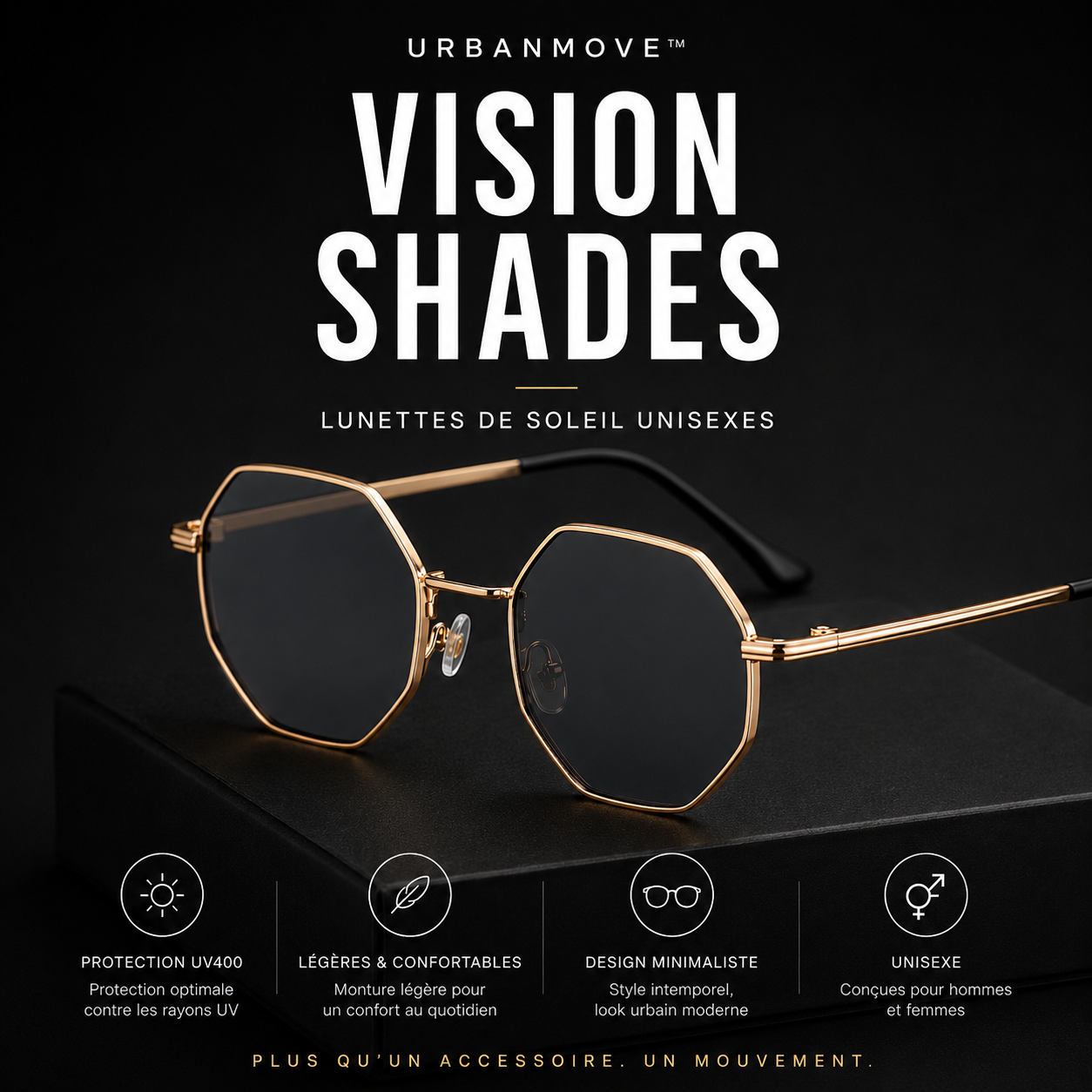 UrbanMove™ Vision Shades | Lunettes de Soleil Unisexes