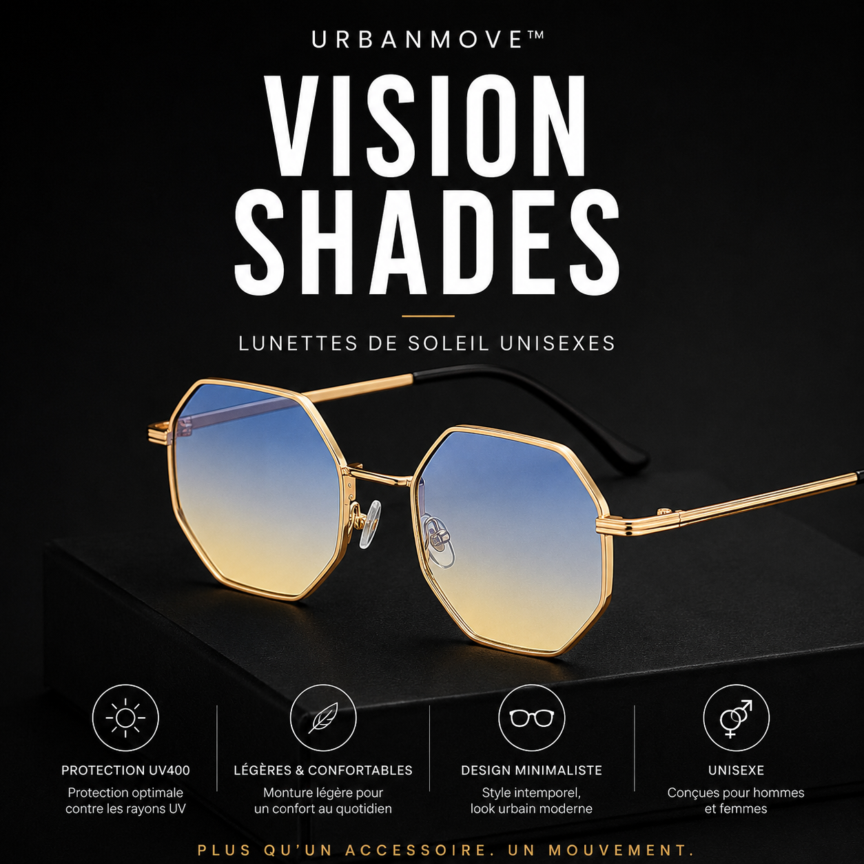 UrbanMove™ Vision Shades | Lunettes de Soleil Unisexes