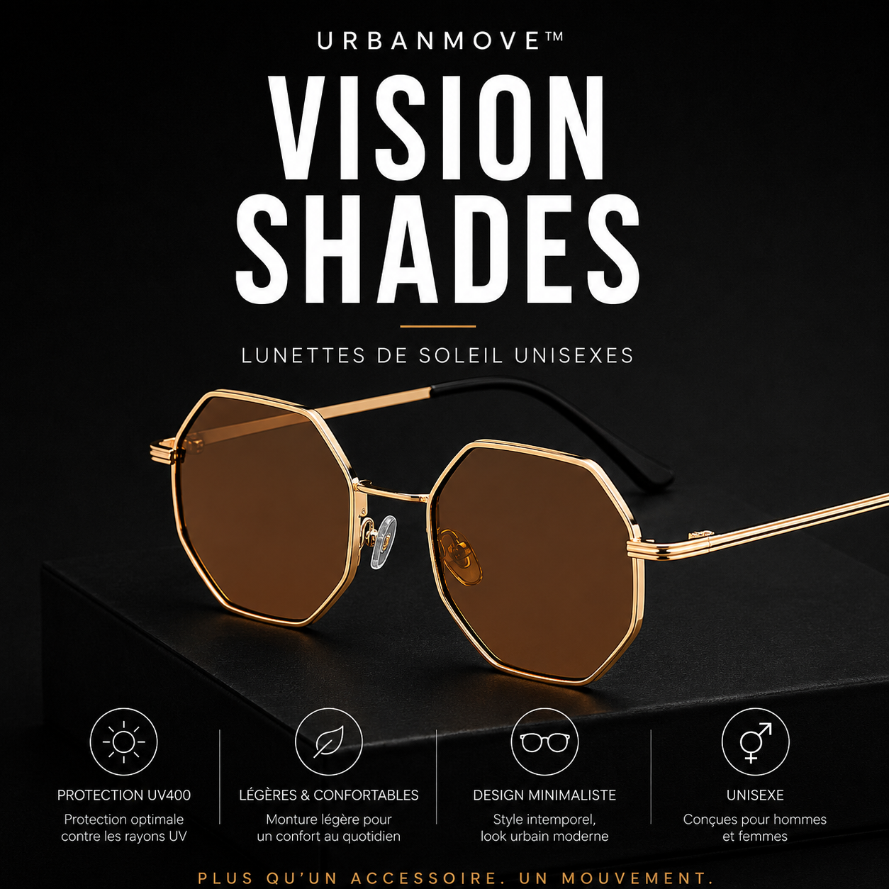 UrbanMove™ Vision Shades | Lunettes de Soleil Unisexes